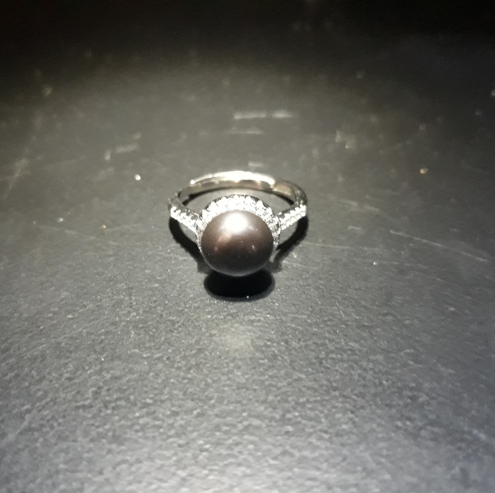 Natural Tahitian Pearl Ring C10